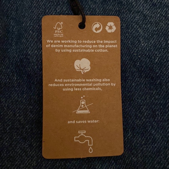 MNG Jeans Mini Denim Skirt - Size Medium - Blue - Picture 4 of 4